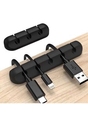 Cable Organizer Clips Adhesive Cord Holder Wire Management for Desk Car Home